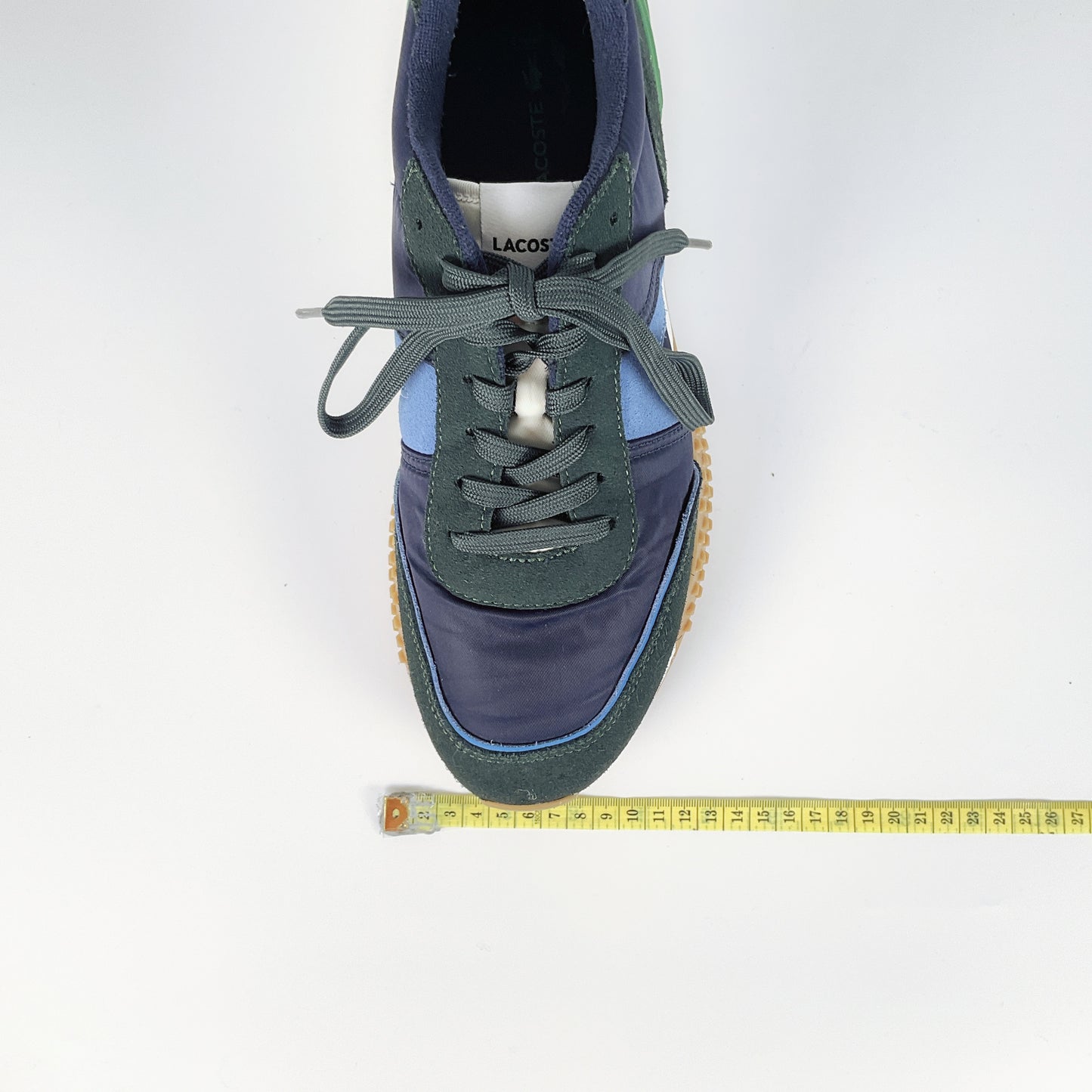 LACOSTE - Men's L-Spin Deluxe Sneakers in Navy Blue & Green