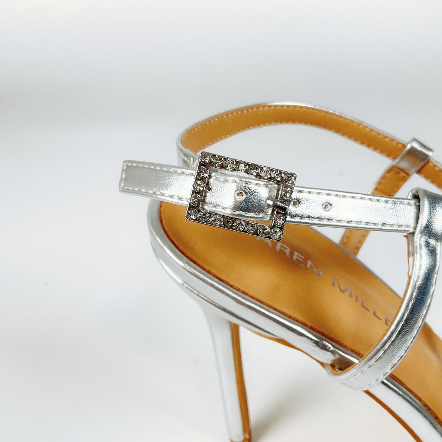 Karen Millen - Strappy Heeled Sandals in Silver
