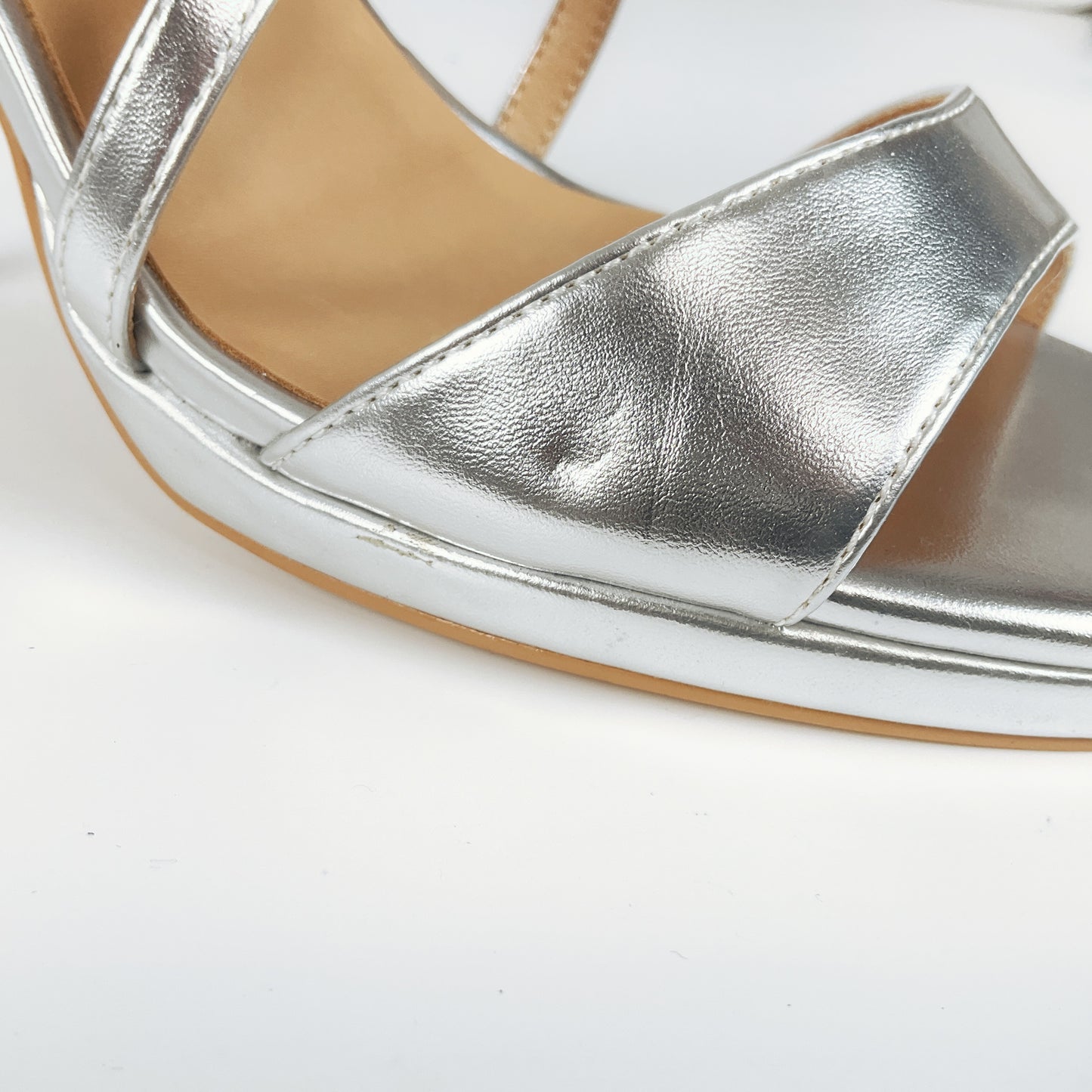 Karen Millen - Strappy Heeled Sandals in Silver