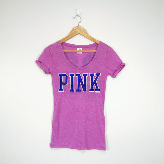 Victoria’s Secret PINK -Magenta Pink-Neck Tee