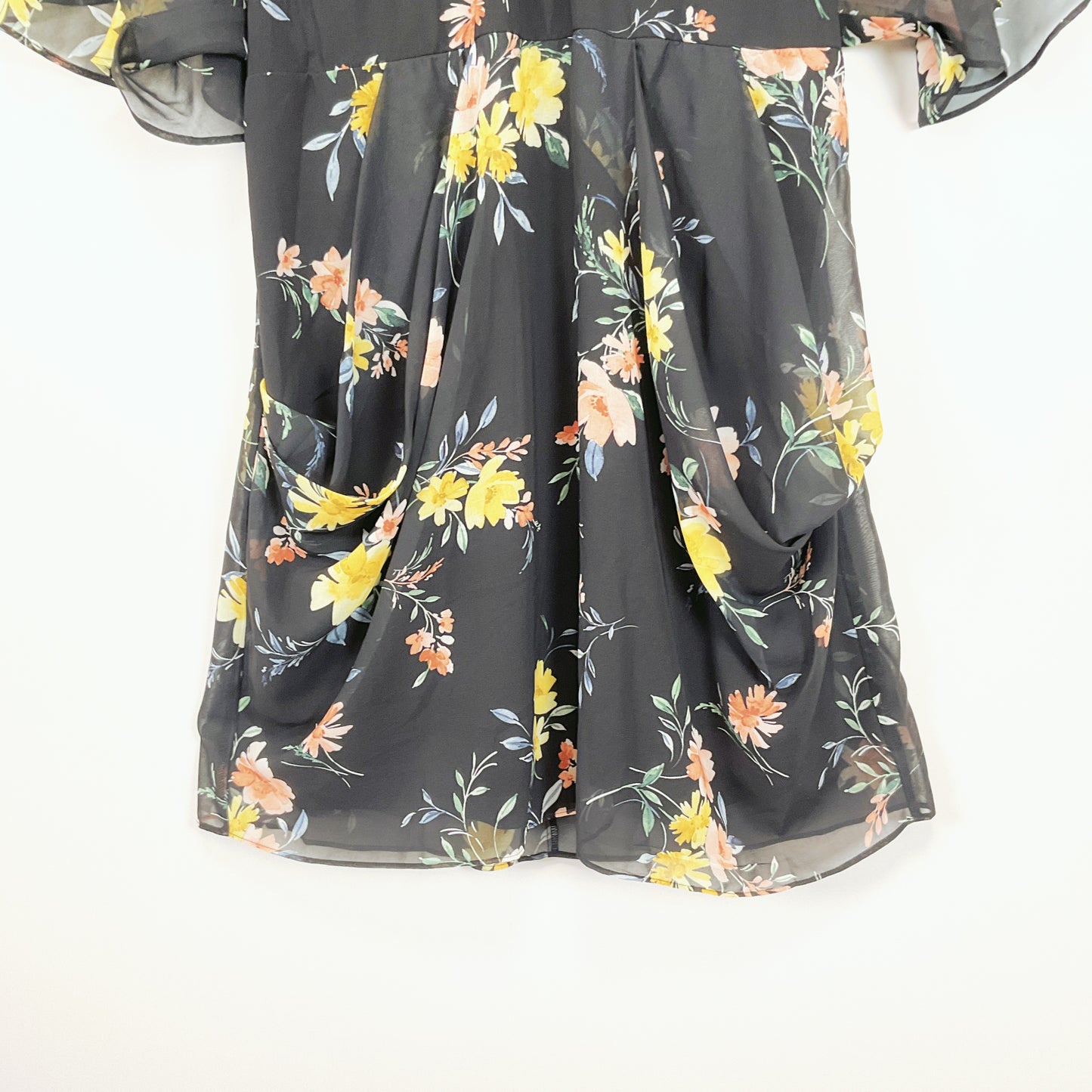 City Chic - Black Floral Dress