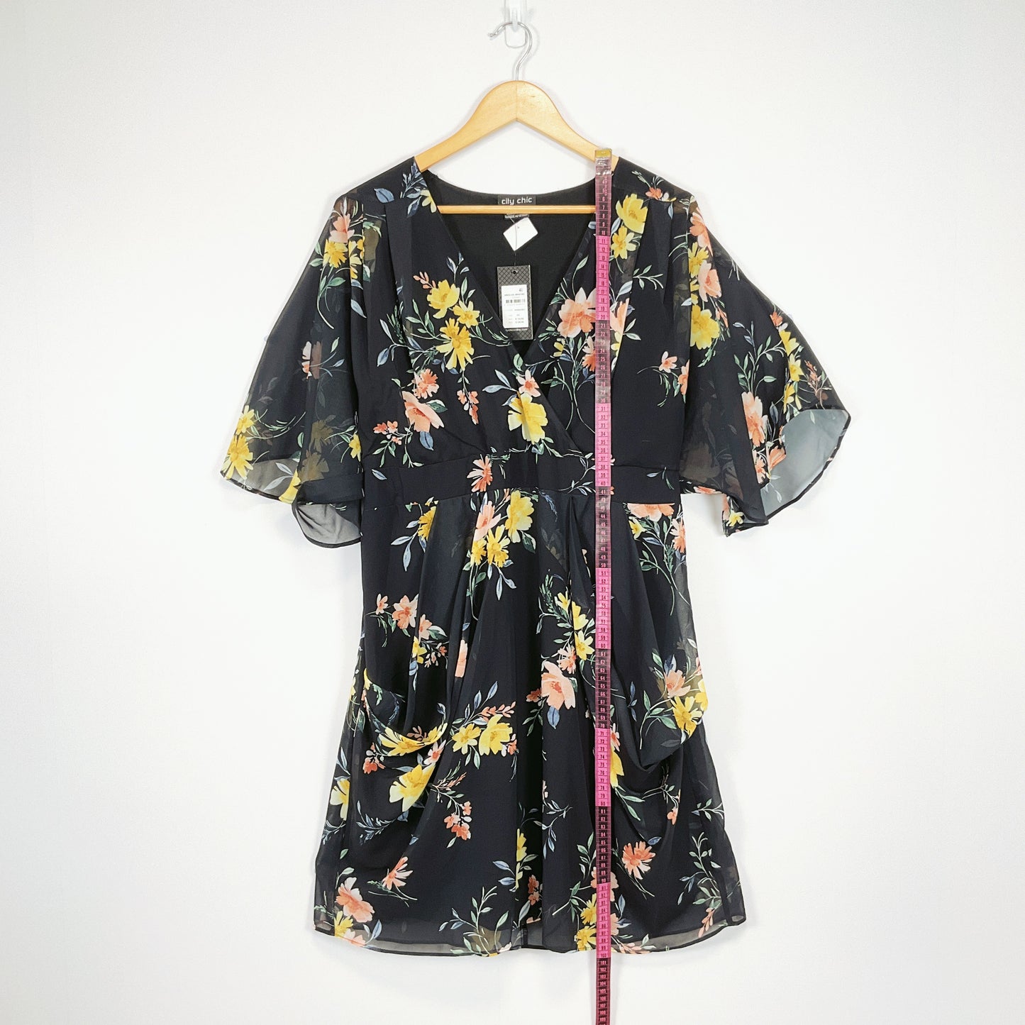 City Chic - Black Floral Dress