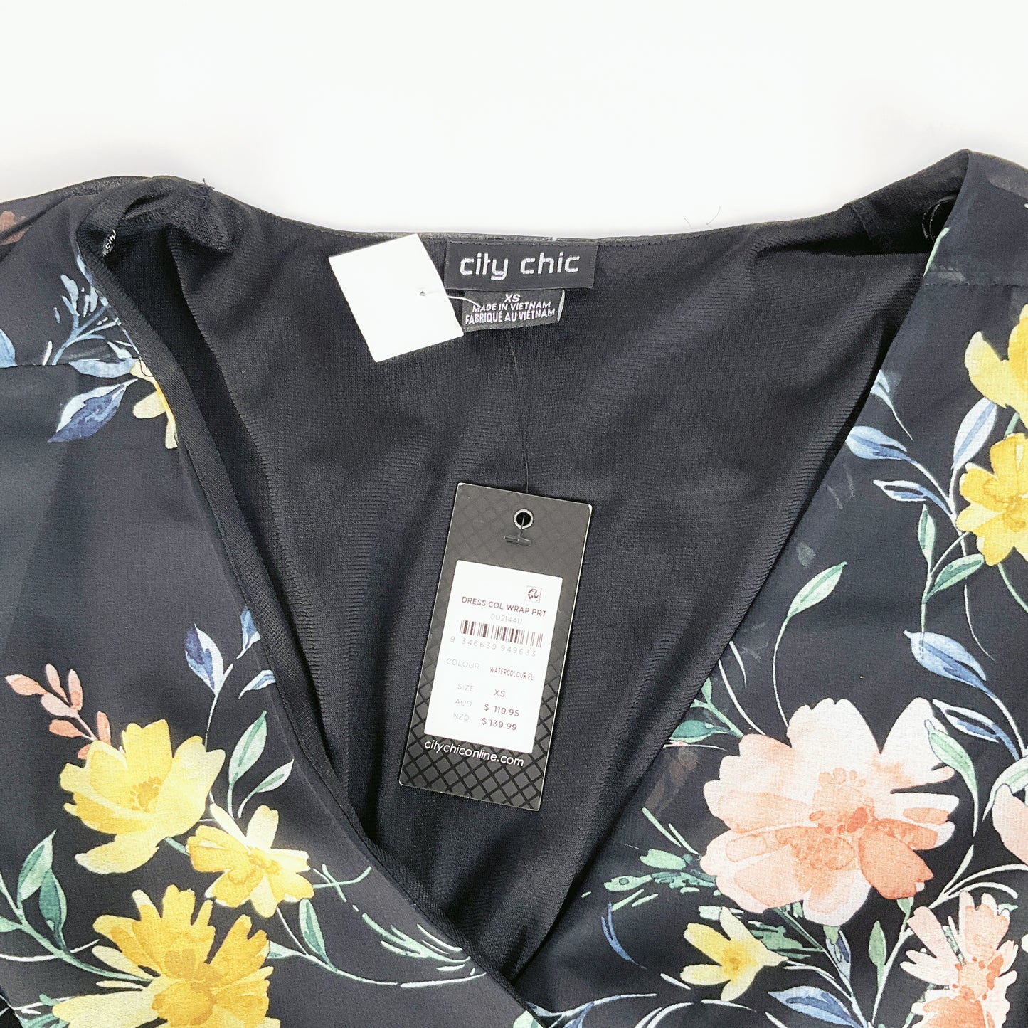 City Chic - Black Floral Dress