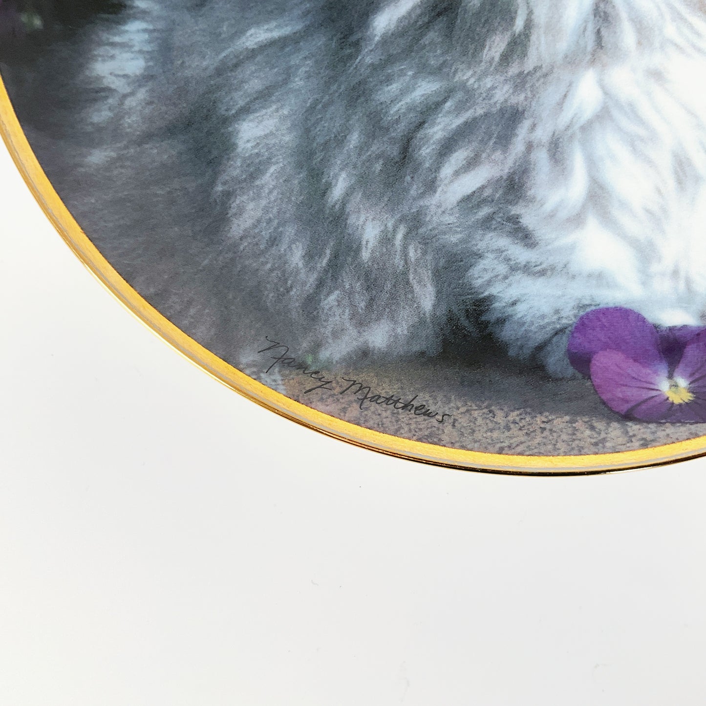 Franklin Mint - "Purrfection!" by Nancy Matthews Decorative Plate