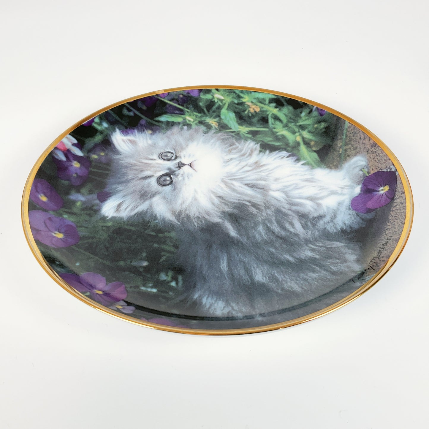 Franklin Mint - "Purrfection!" by Nancy Matthews Decorative Plate