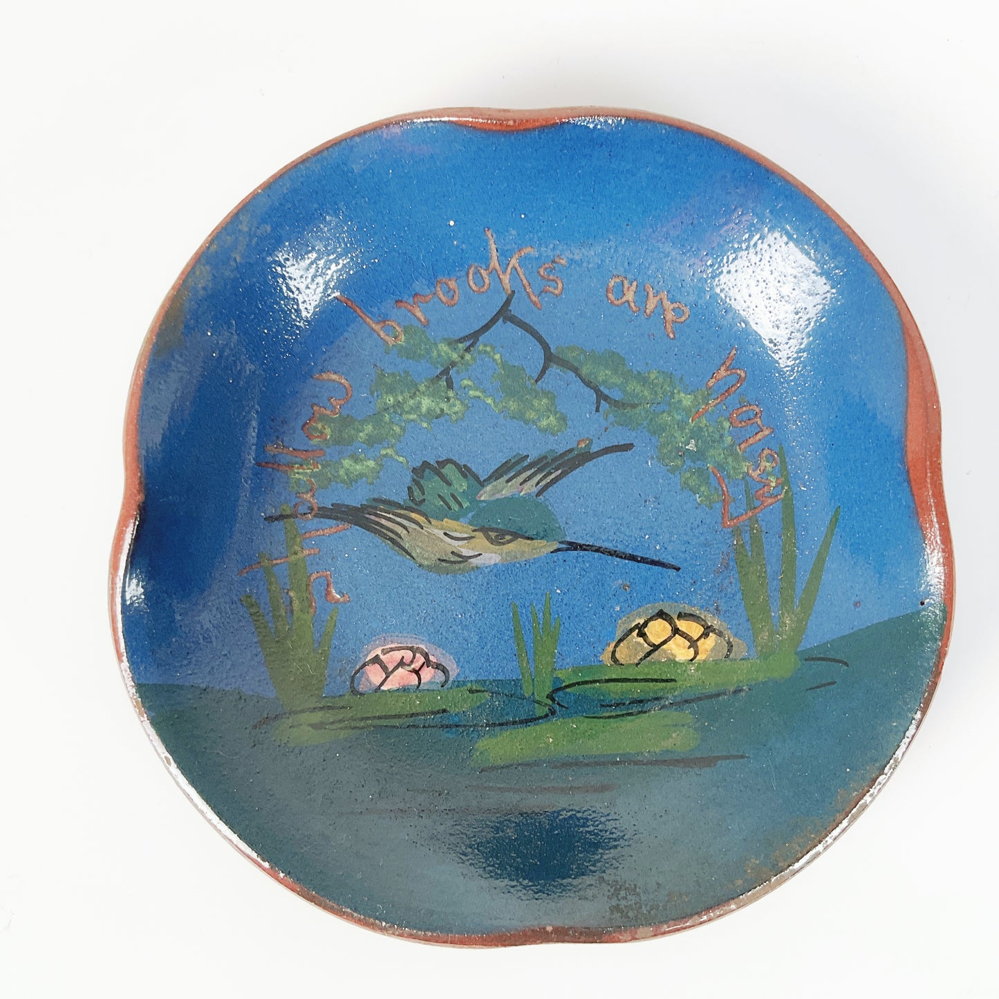 Royal Torquay Pottery "Shallow brooks are noisy" Dish