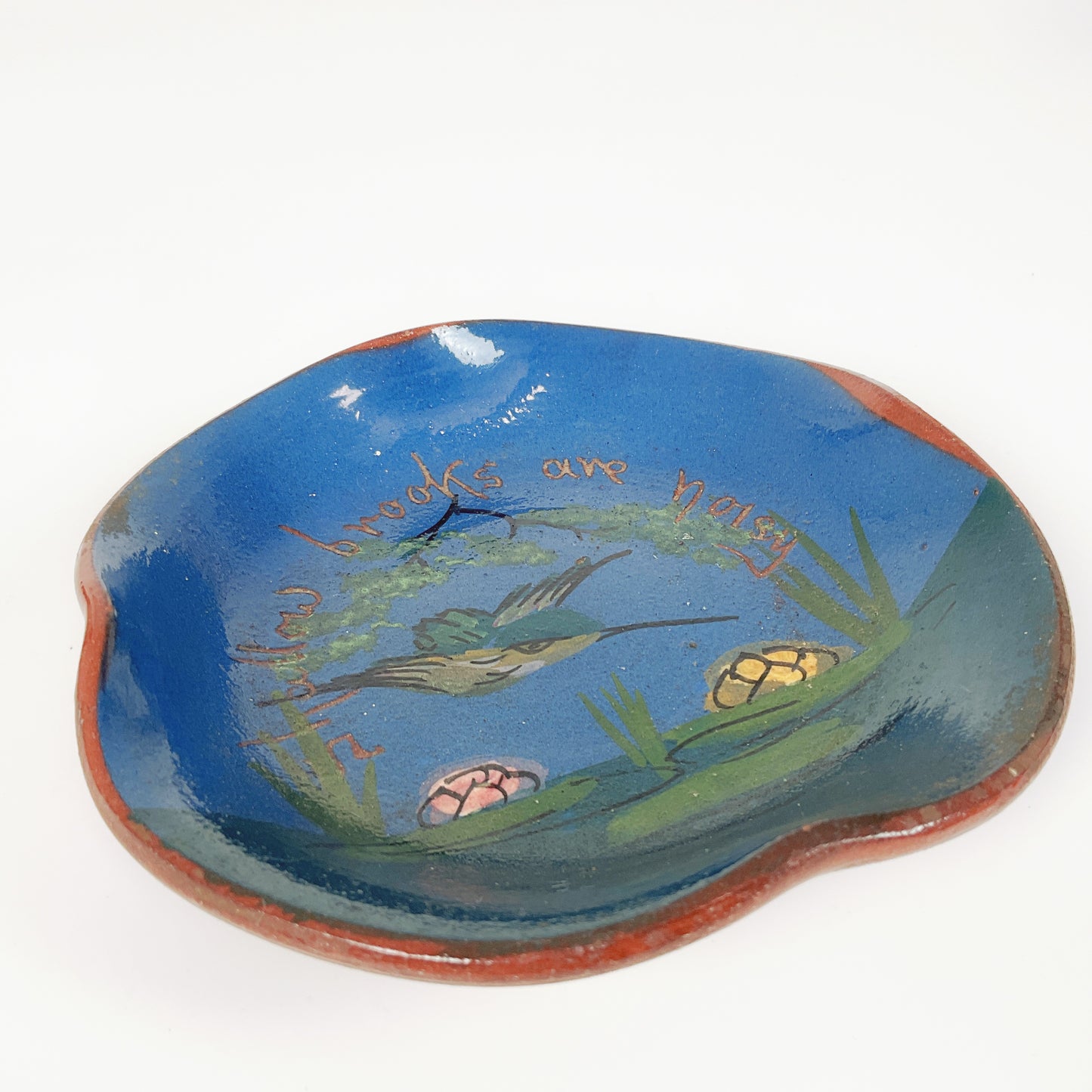 Royal Torquay Pottery "Shallow brooks are noisy" Dish