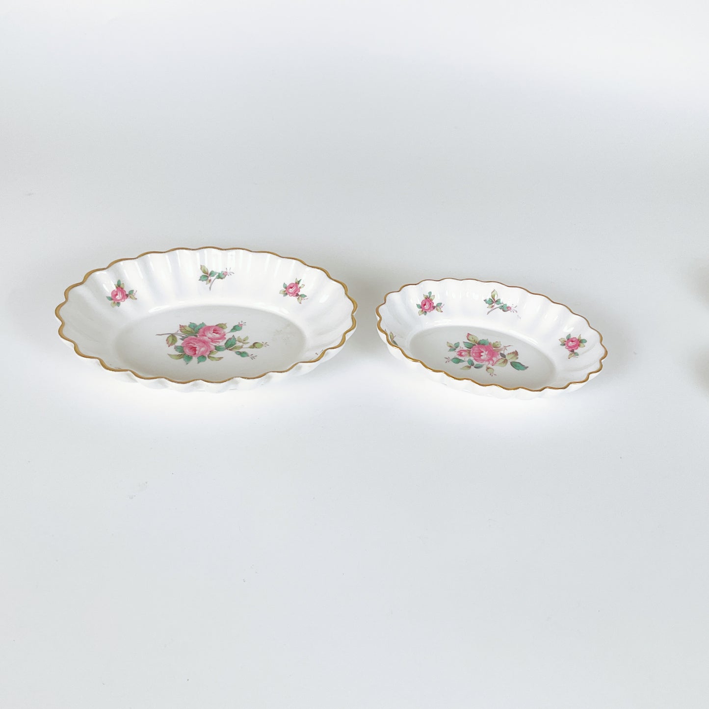 Vintage Spode England - Bone China Billingsley Rose Spray Set