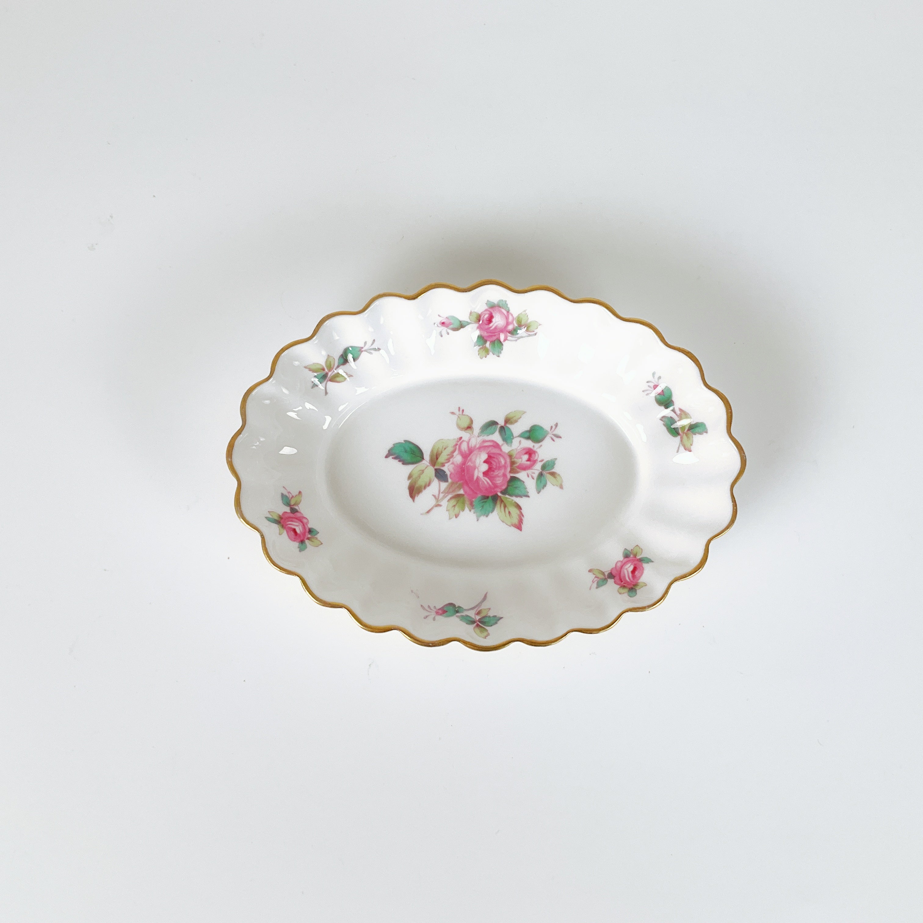 Vintage Spode England - Bone China Billingsley Rose Spray Set