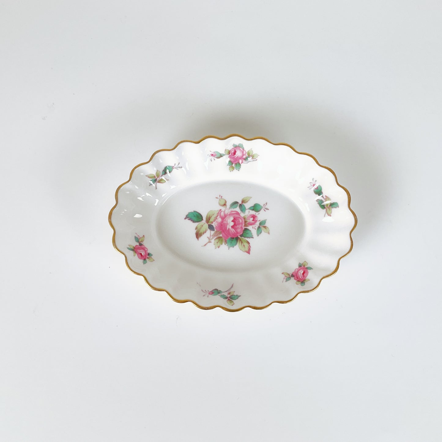 Vintage Spode England - Bone China Billingsley Rose Spray Set