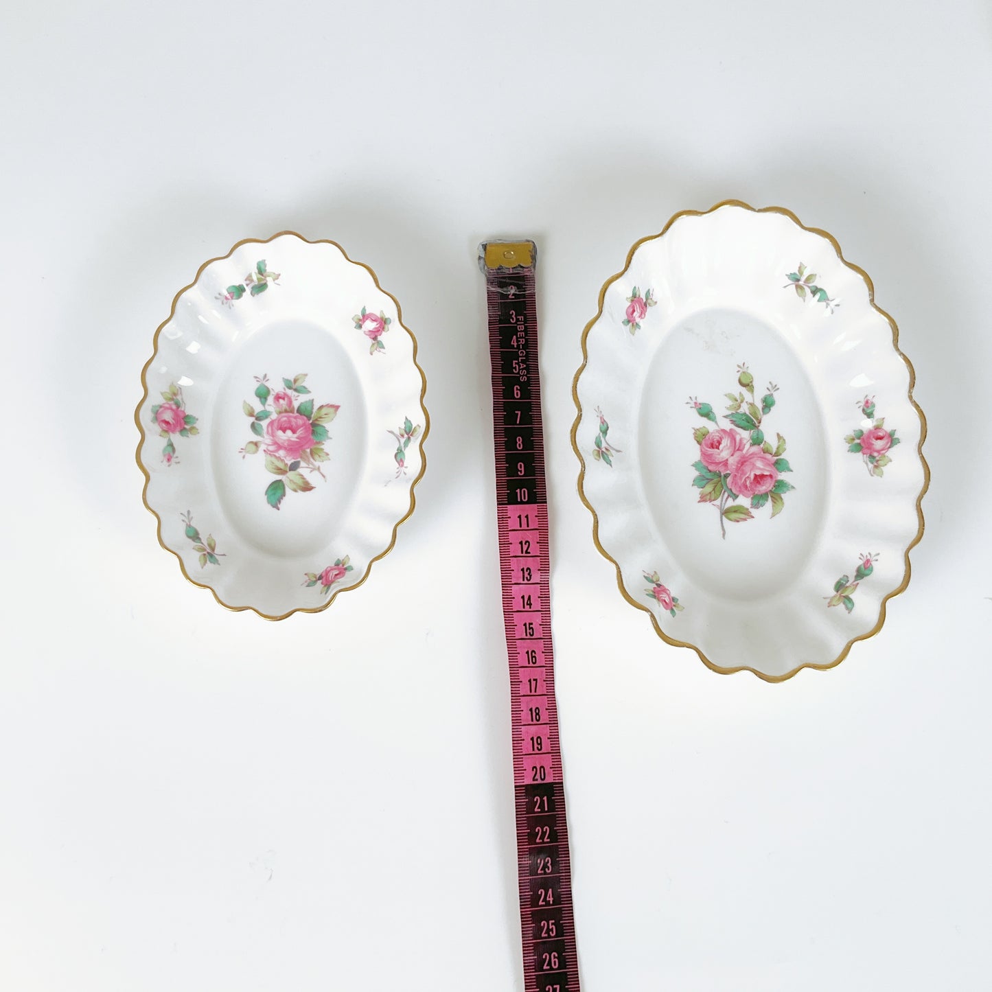 Vintage Spode England - Bone China Billingsley Rose Spray Set