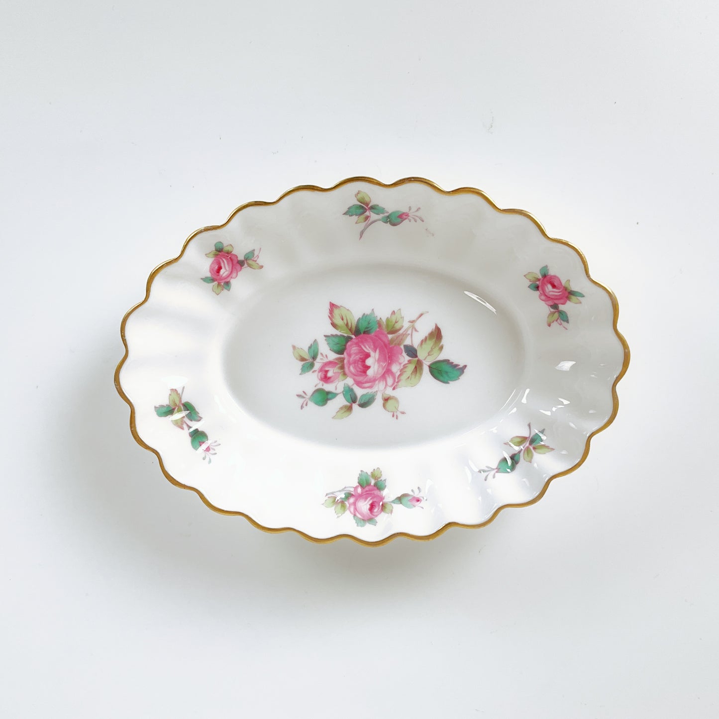 Vintage Spode England - Bone China Billingsley Rose Spray Set