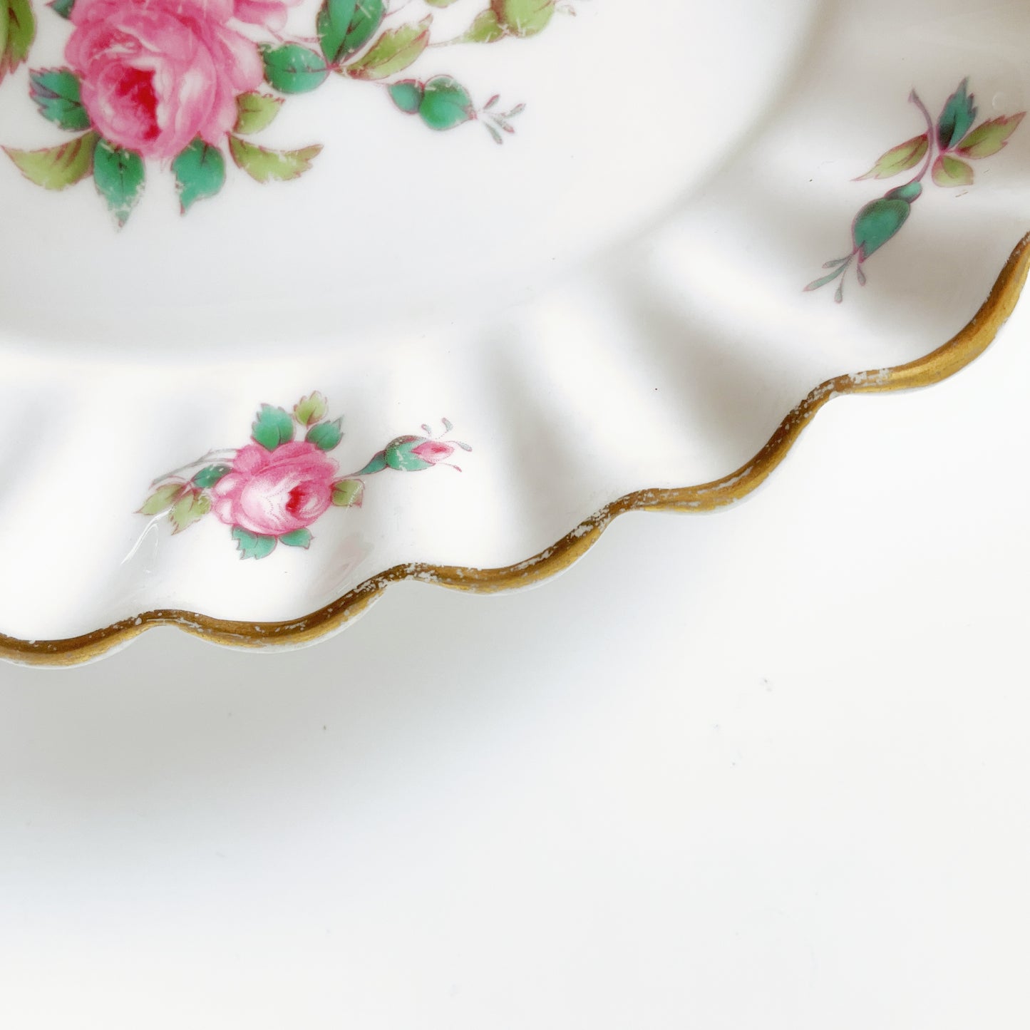 Vintage Spode England - Bone China Billingsley Rose Spray Set