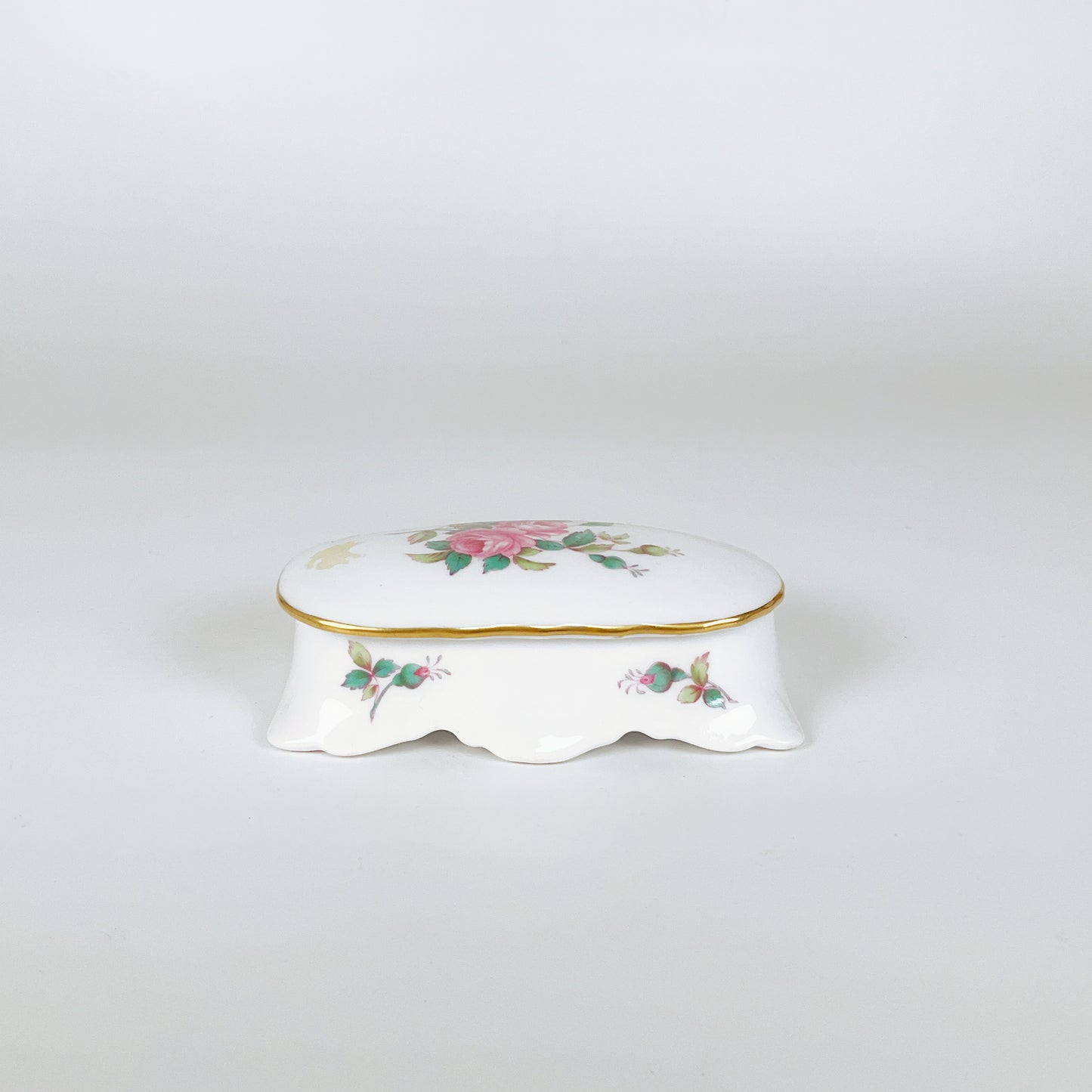 Vintage Spode England - Bone China Billingsley Rose Spray Set