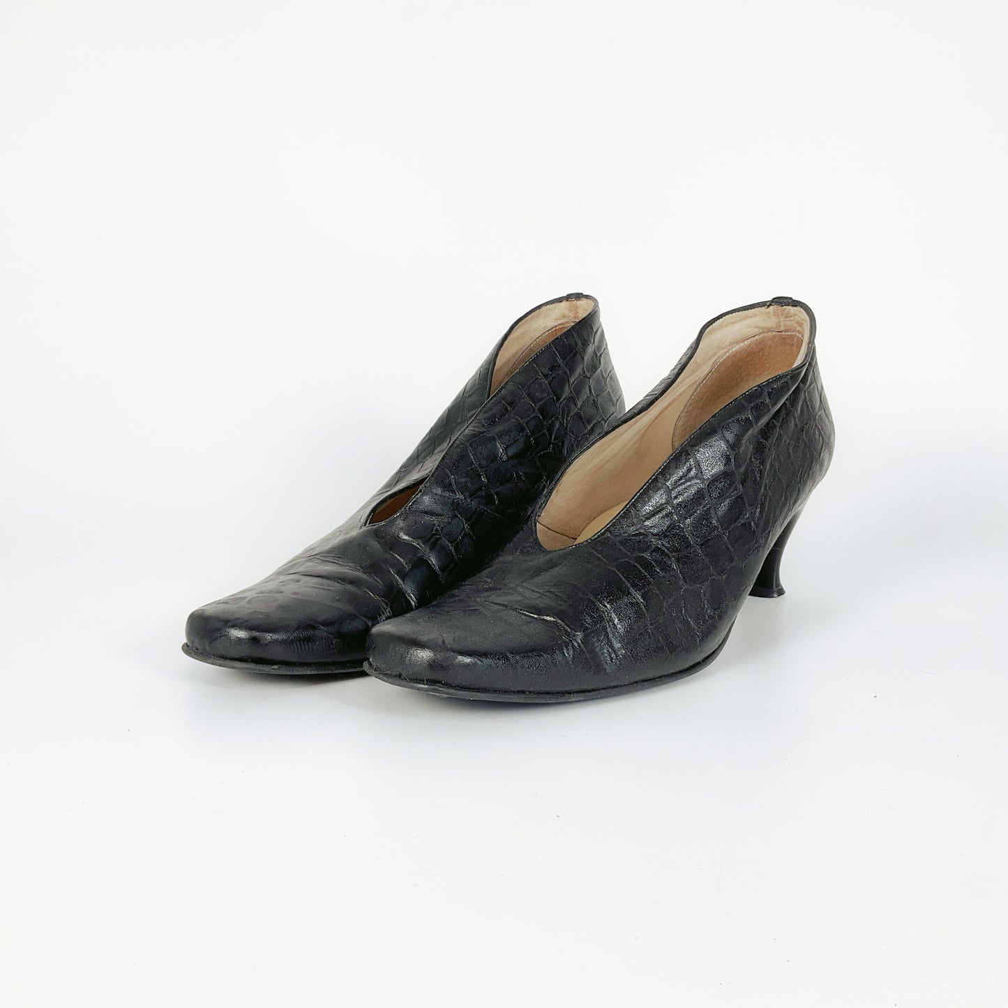 Marler - Kitten Heeled Black Shoes