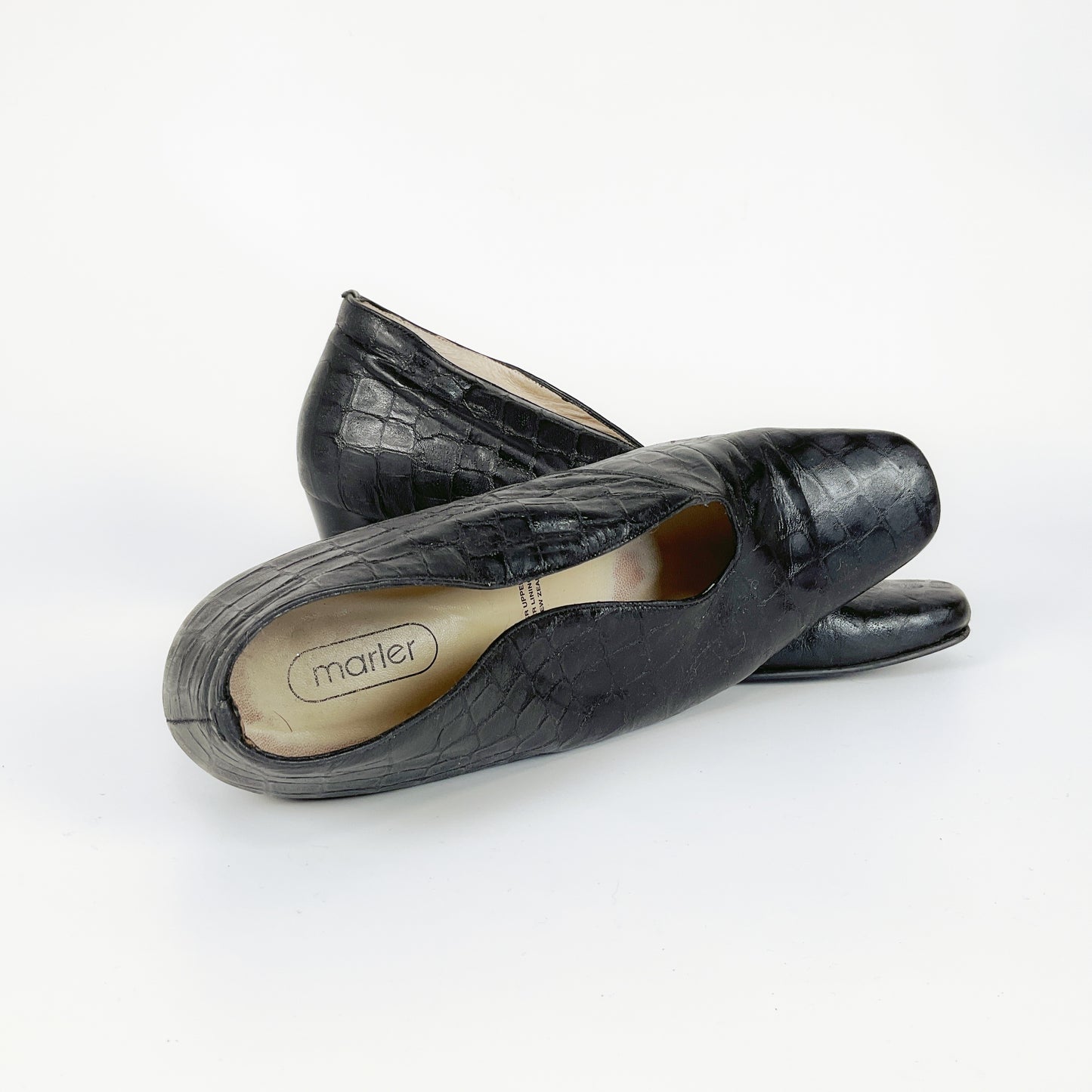 Marler - Kitten Heeled Black Shoes