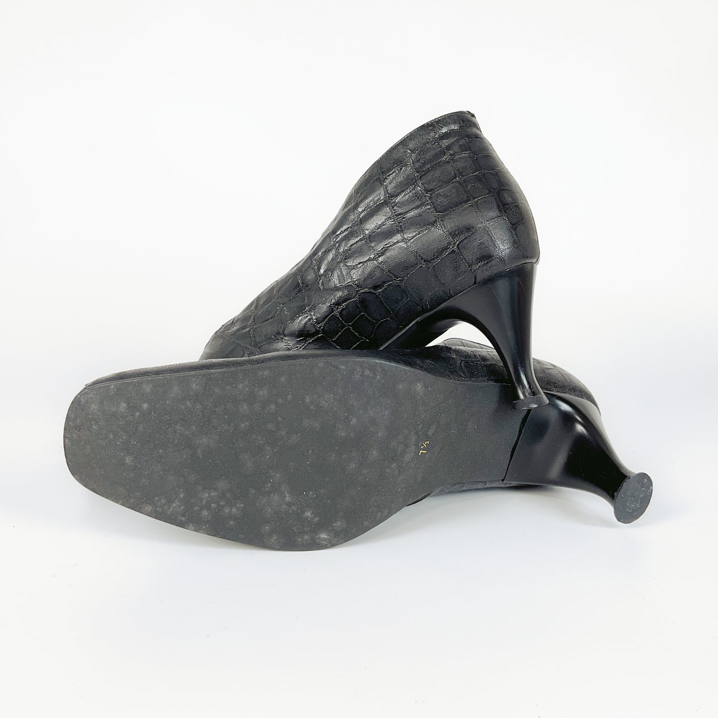 Marler - Kitten Heeled Black Shoes