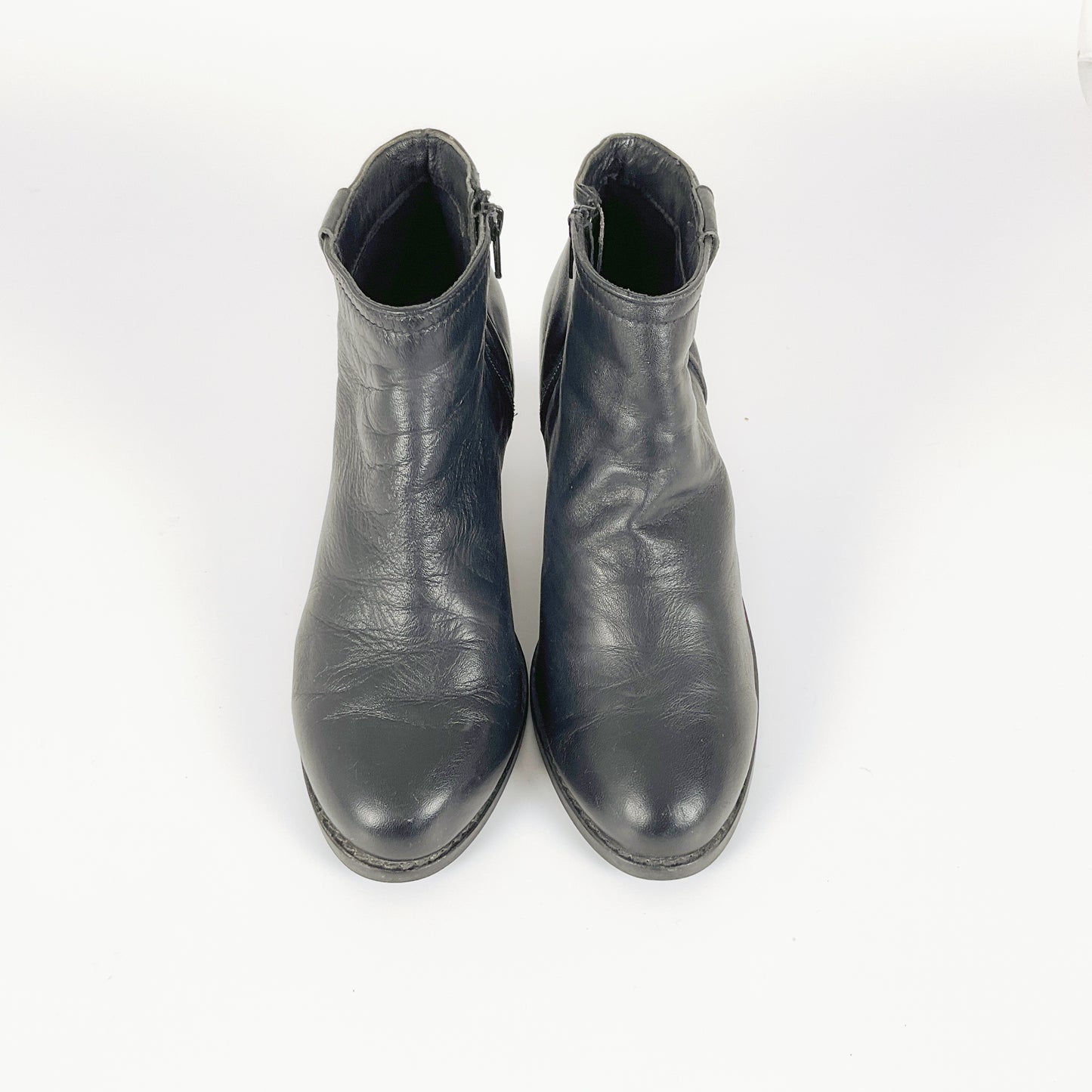 Paloma Rossi - Black Leather Ankle Boots