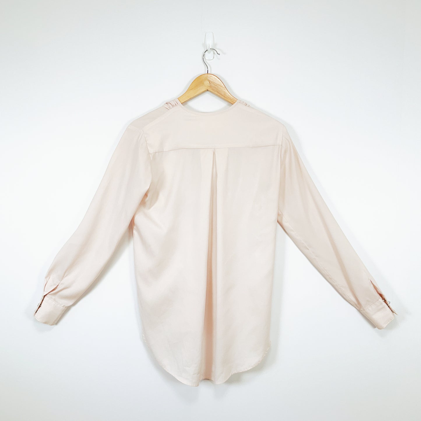 Gus Fannie - Blush Twist-Front Long Sleeve Blouse