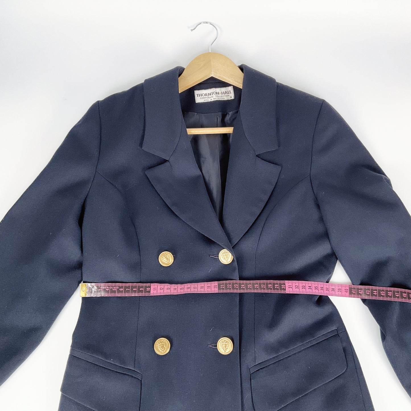 Thornton Hall - Navy Double-Breasted Blazer