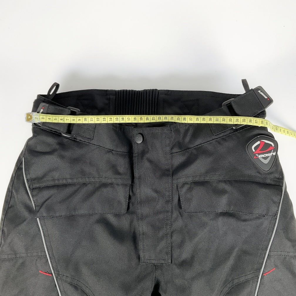 Leoshi- Black Motorcycle Riding Pants