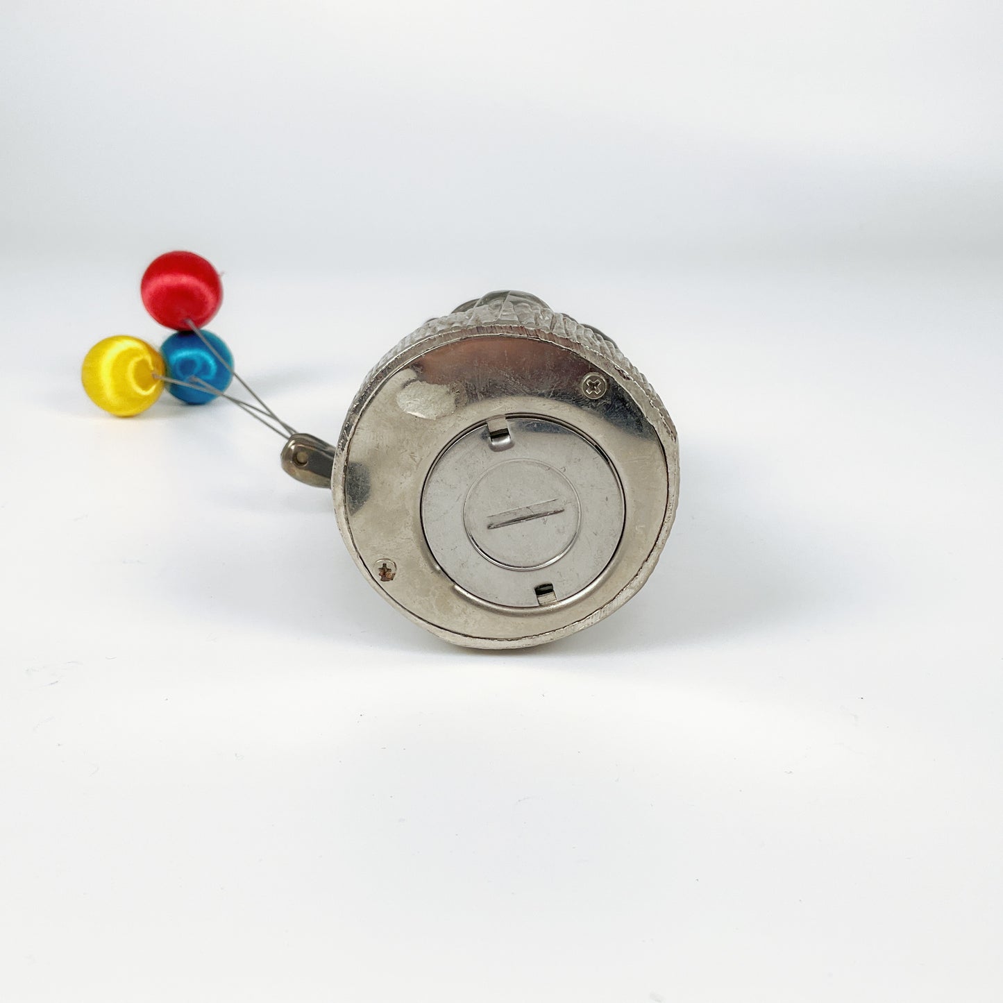 Vintage Silver Clown Coin Bank