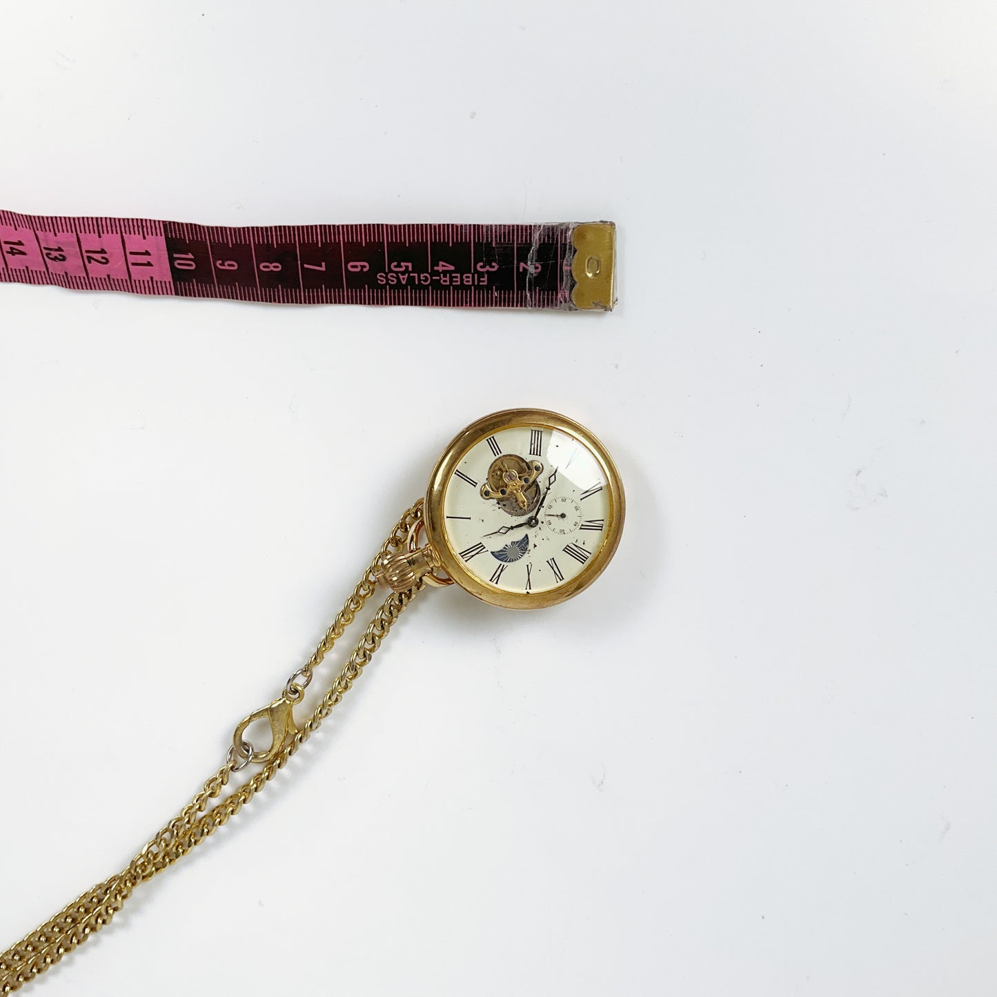 Gold Analogue Vintage Working Pocket Watch