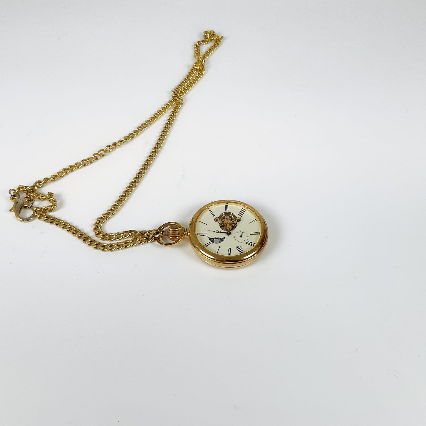 Gold Analogue Vintage Working Pocket Watch