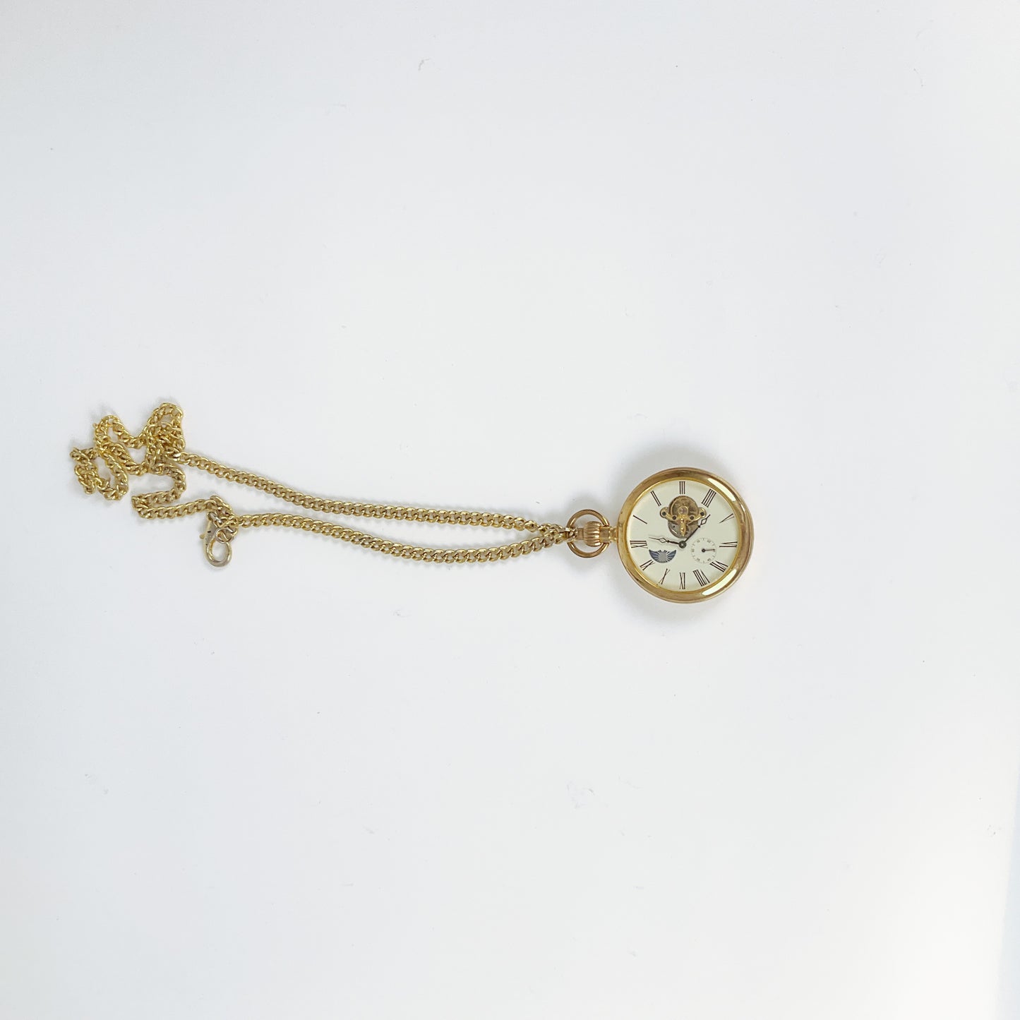 Gold Analogue Vintage Working Pocket Watch