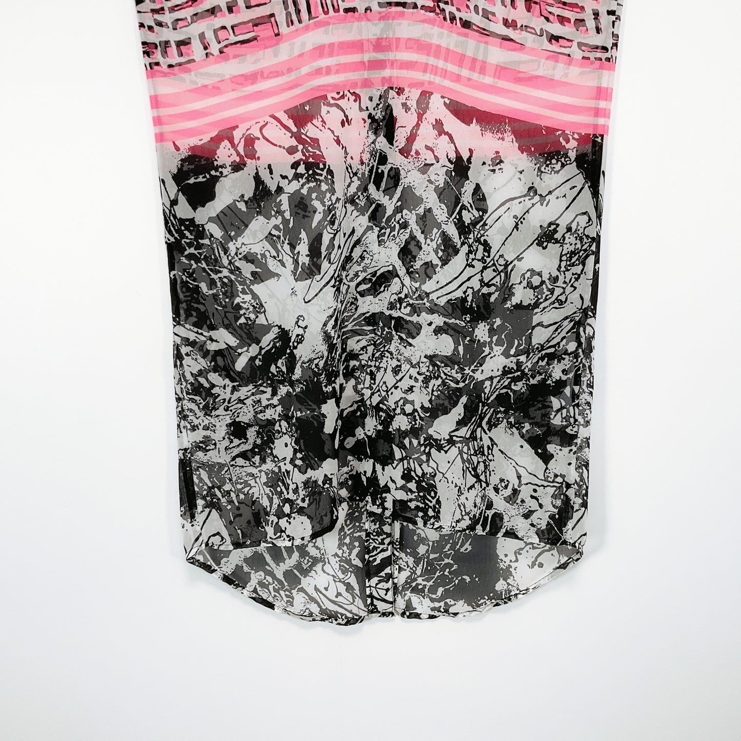 ZAFINA - Sheer Mini Dress With Patterns