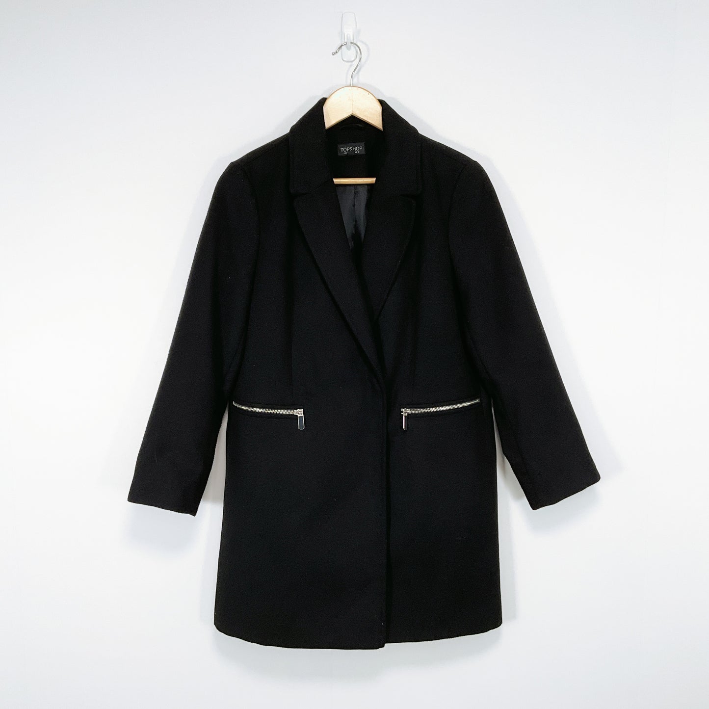 TOPSHOP - Black Long Jacket