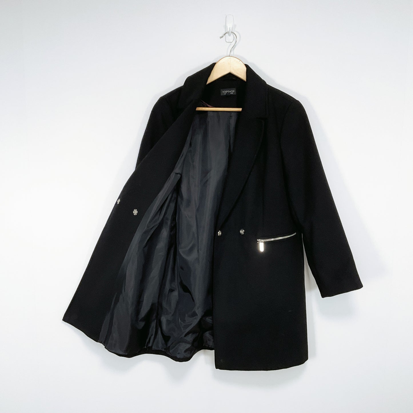TOPSHOP - Black Long Jacket