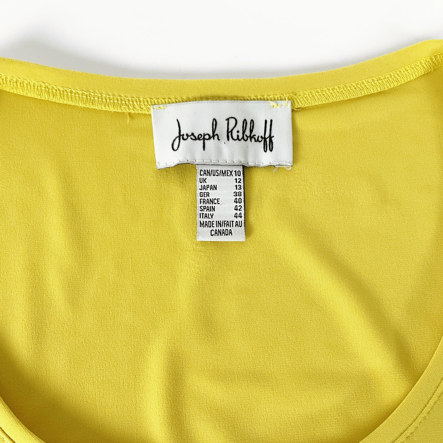 Joseph Ribkoff - Yellow Sleeveless Top
