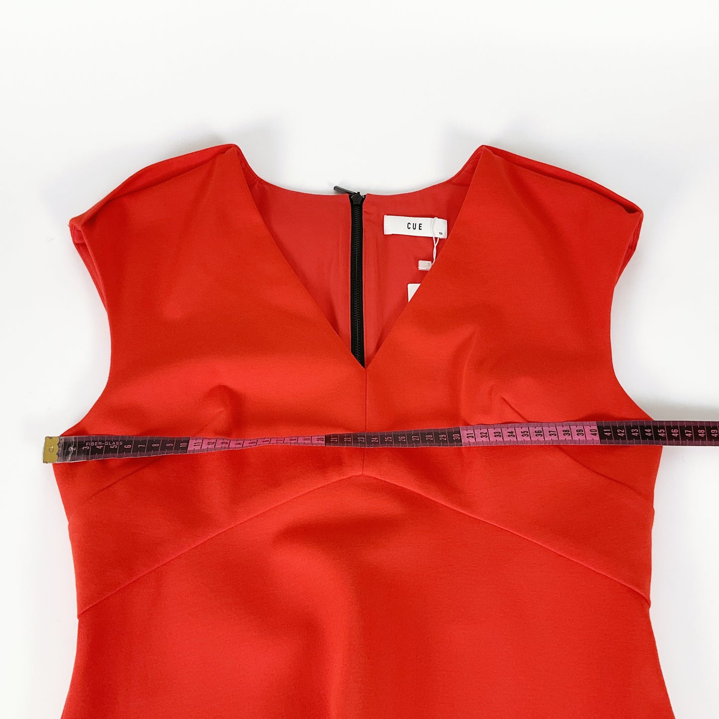 CUE - Back zip Red Dress