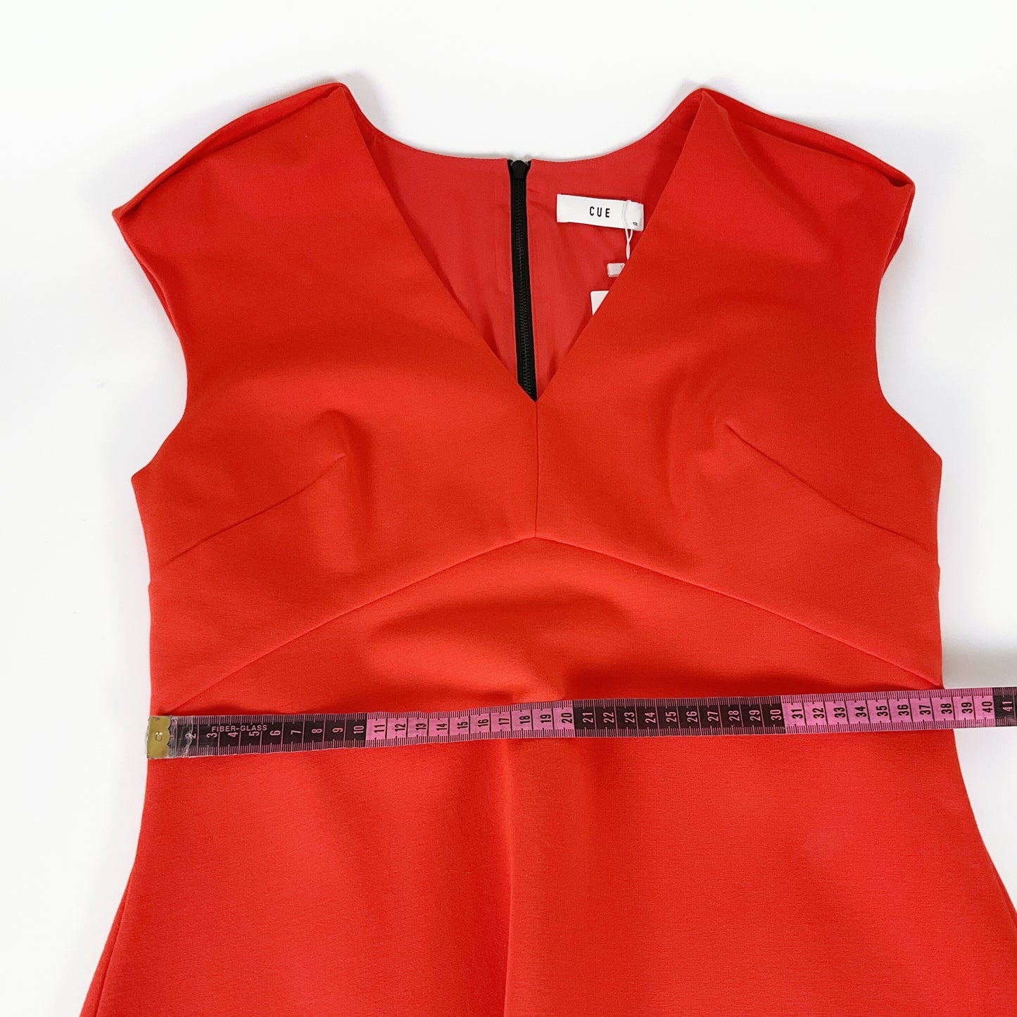 CUE - Back zip Red Dress