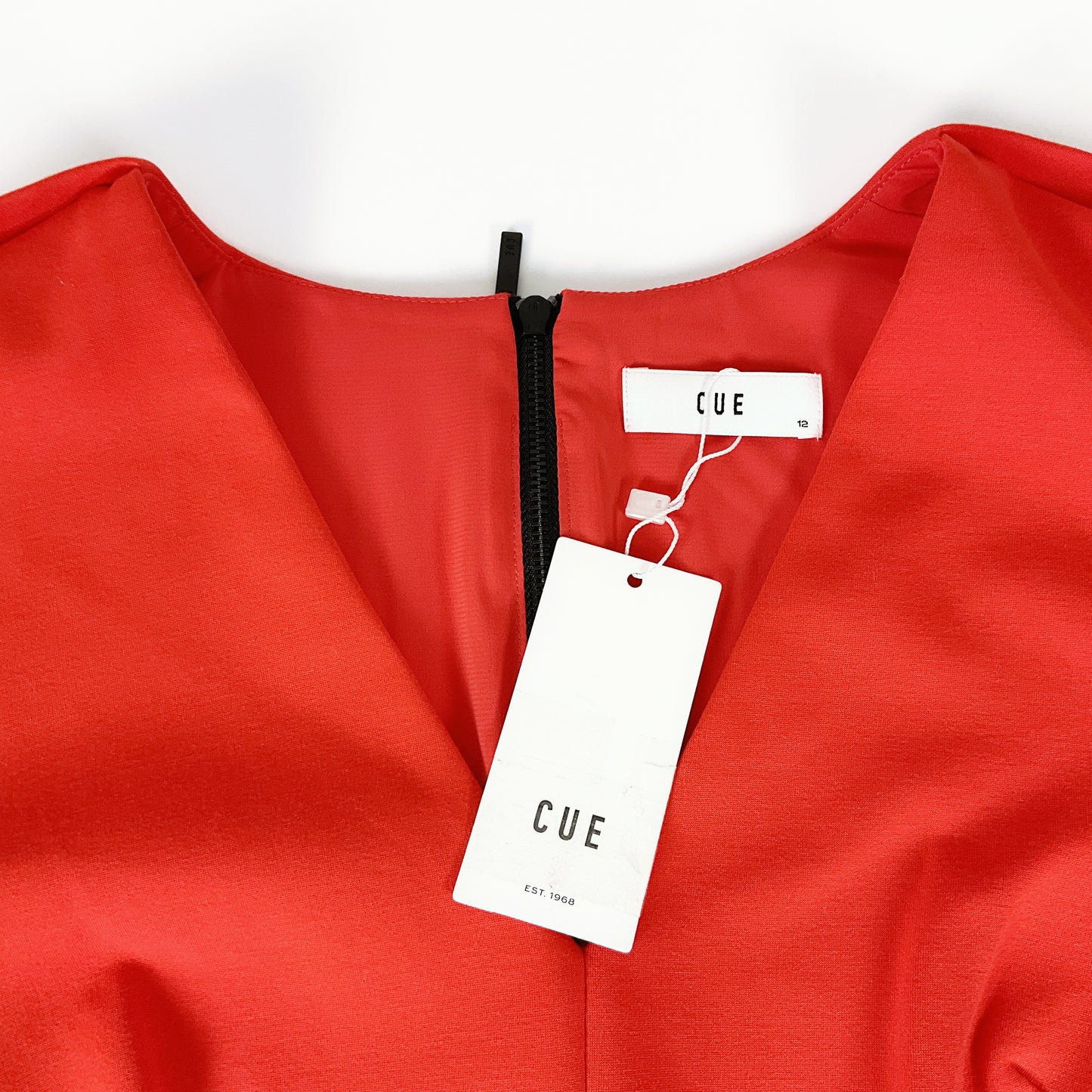 CUE - Back zip Red Dress