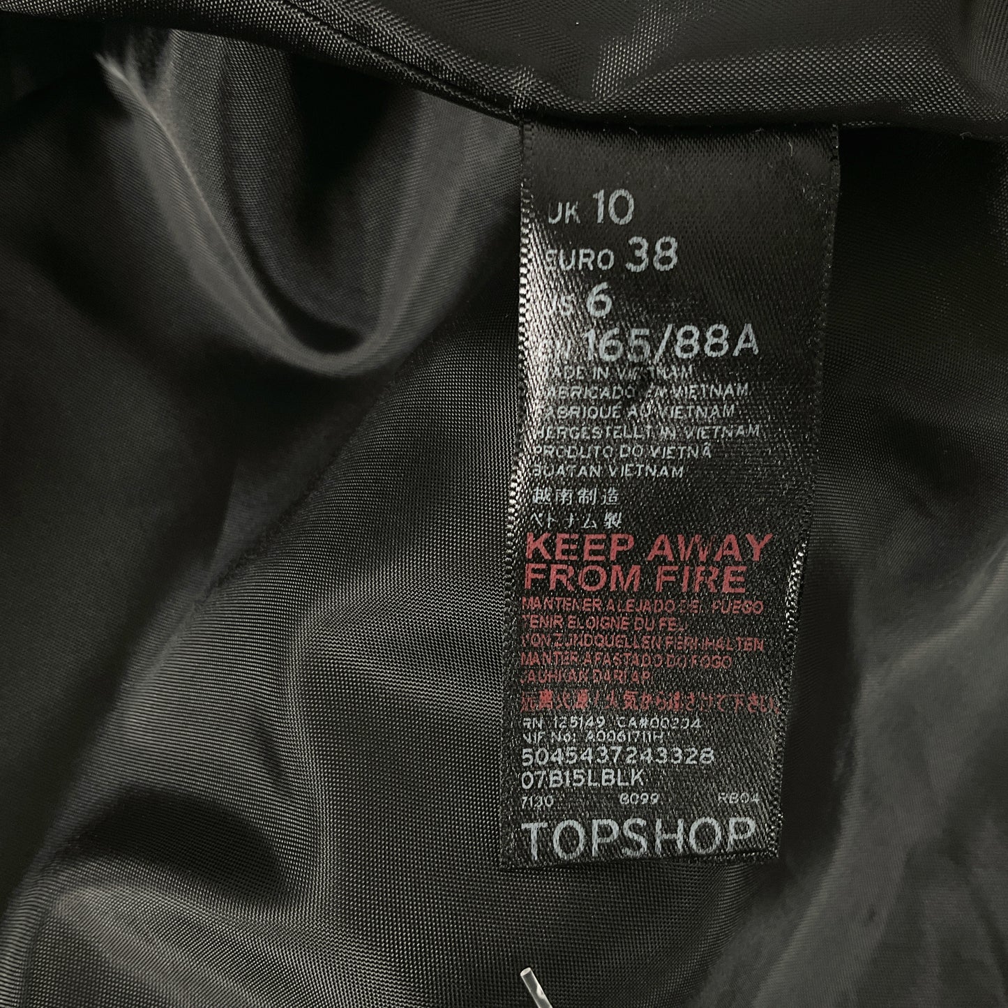 TOPSHOP - Black Long Jacket