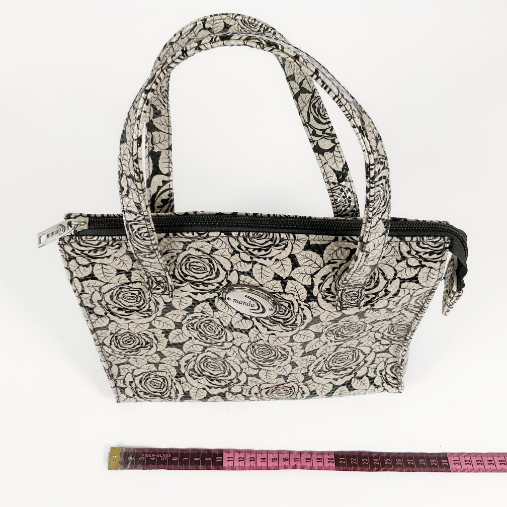 Mondo - Rose Elegance: Embossed Floral Tote Bag