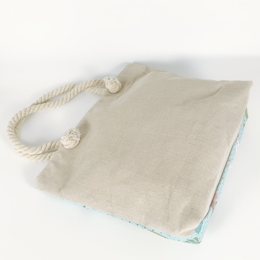 Llama Fun- Canvas Tote with Rope Handles