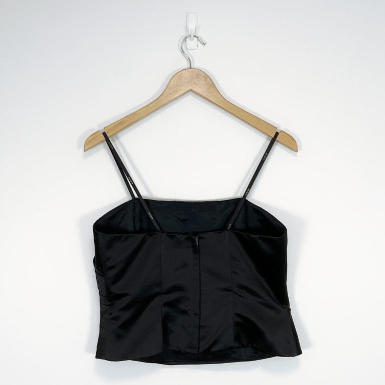 Purple Patch - Black Corset Bustier Top