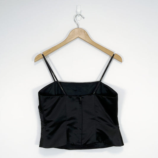 Purple Patch - Black Corset Bustier Top