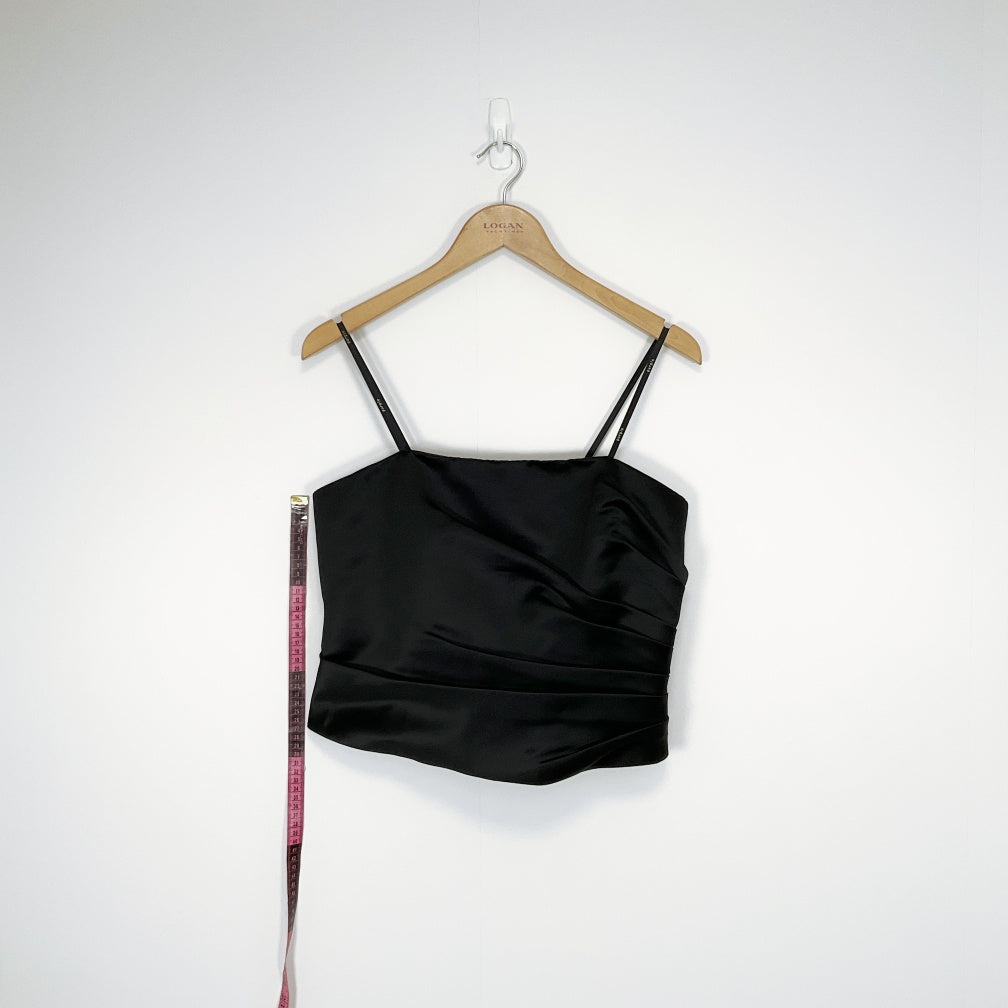 Purple Patch - Black Corset Bustier Top