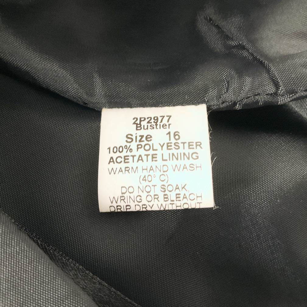 Purple Patch - Black Corset Bustier Top