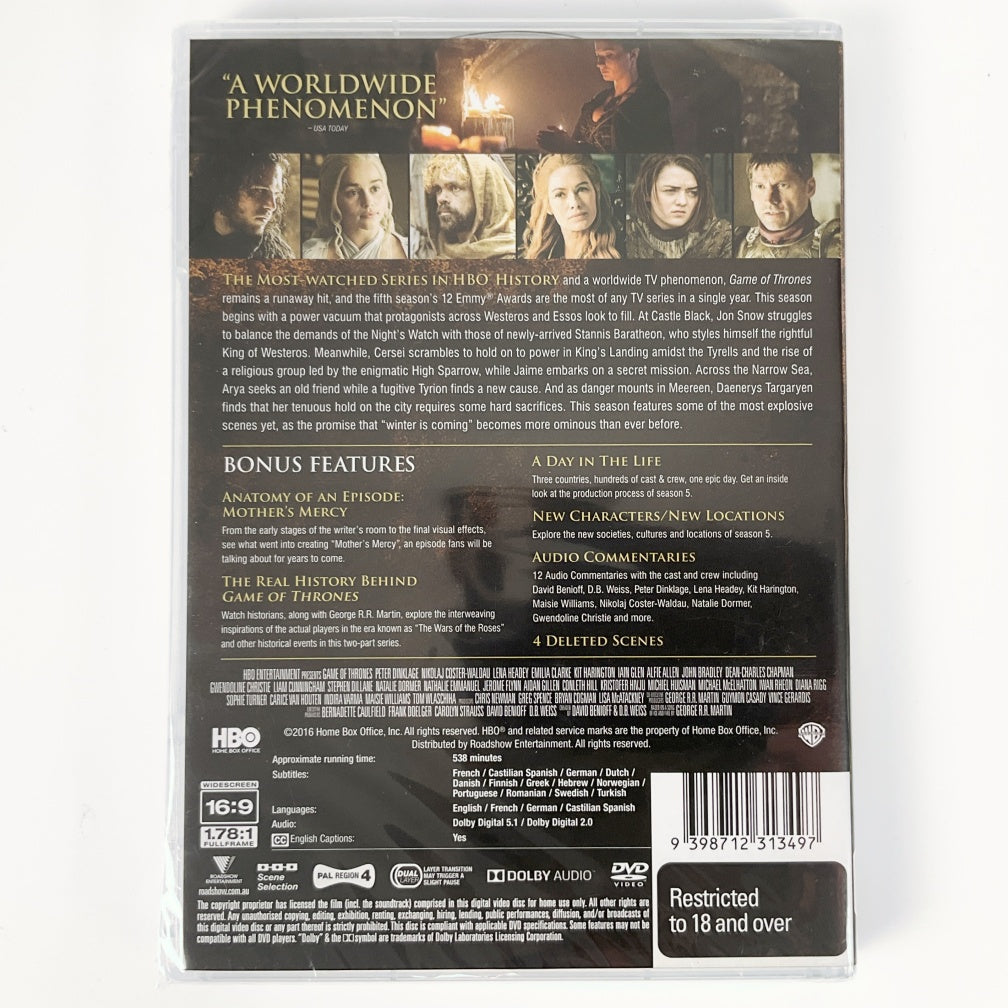 Game of Thrones 6 season full DVD set