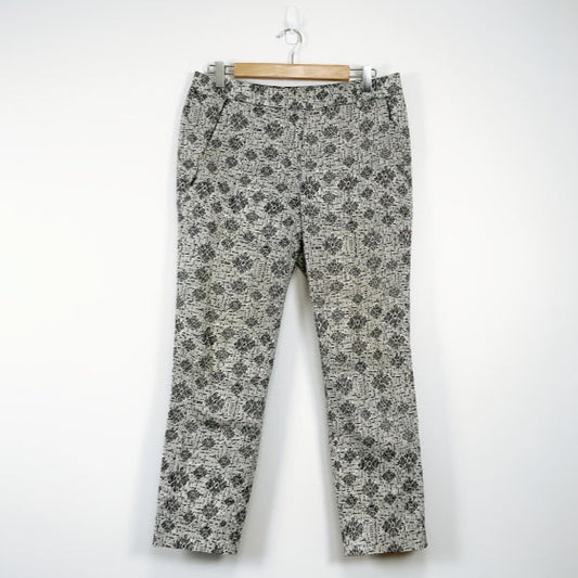 Jacqui.E Patterned Straight Leg Dress Pants