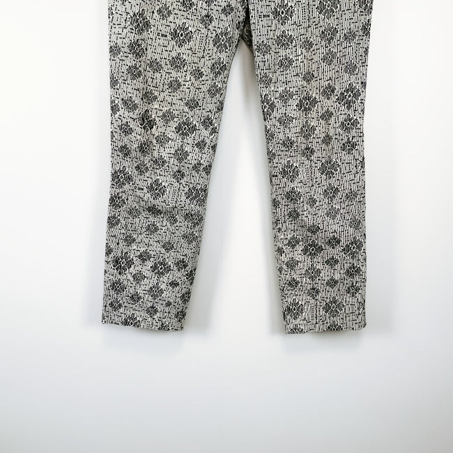 Jacqui.E Patterned Straight Leg Dress Pants