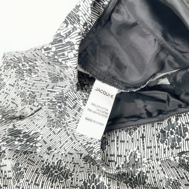 Jacqui.E Patterned Straight Leg Dress Pants