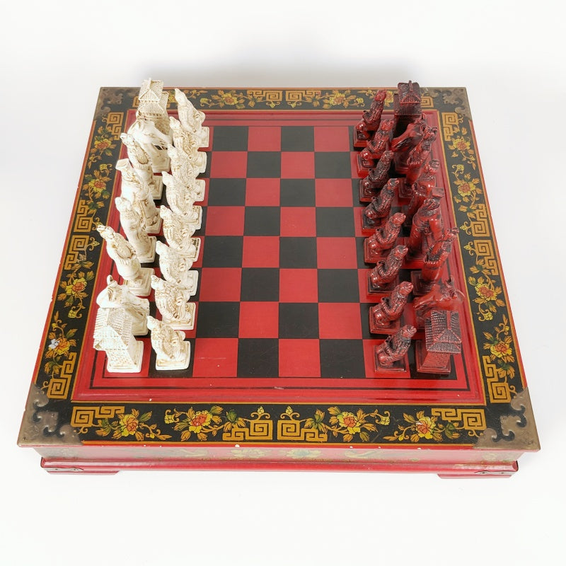 Vintage Terracotta Army Chess Set