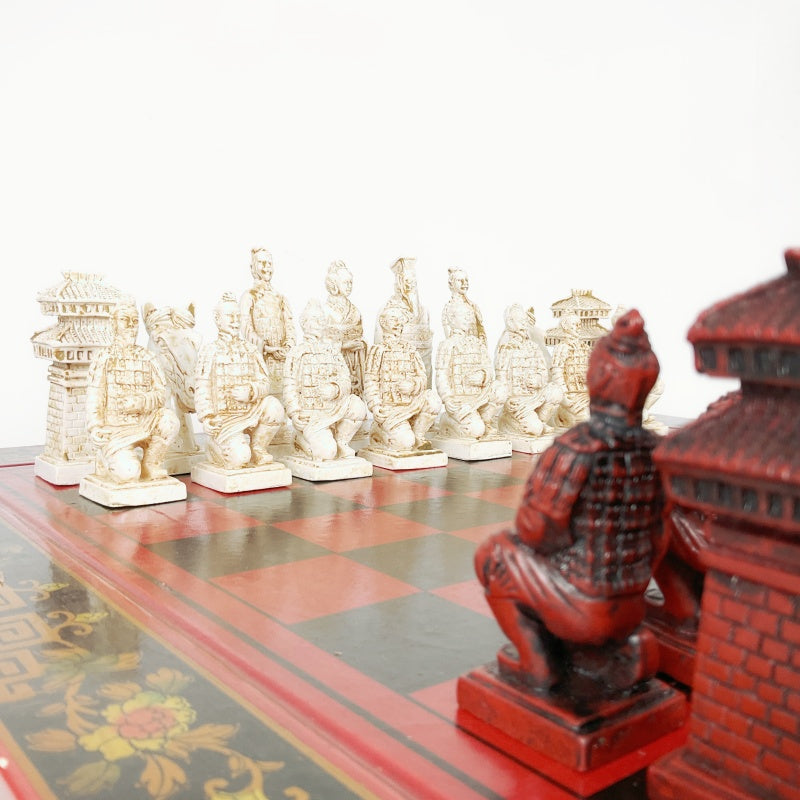 Vintage Terracotta Army Chess Set
