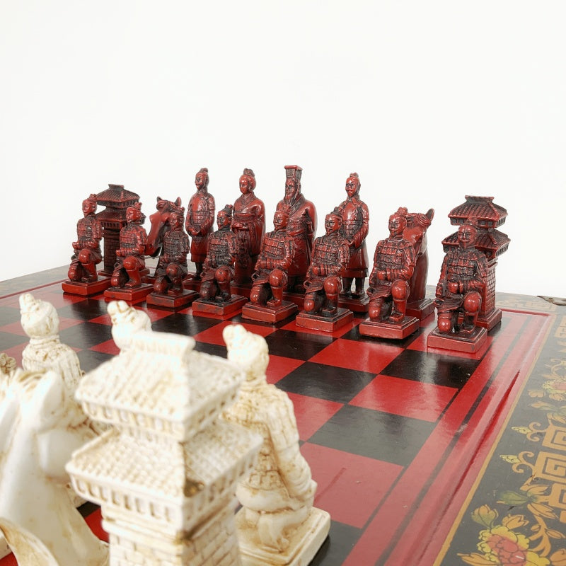 Vintage Terracotta Army Chess Set
